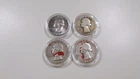 Lot of 4 US Silver Washington Quarters 90% - 1936D, 1954, 1955, 1964D