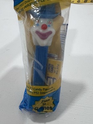 Peter Clown PEZ Candy Dispensers Vintage, Blue stem Blue Hat Classic New