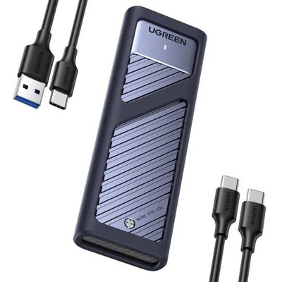 UGREEN SSD Enclosure, Tool-Free USB C External, 10Gbps M.2 NVMe to USB Adapter/R