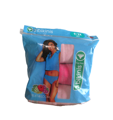 New Women's 3 Pack Fruit Of The Loom Premium Tag Free Bikini