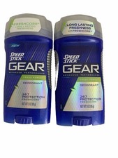2- SPEED STICK GEAR FRESH FORCE DEODORANT 24 HOUR 3 oz Discontinued NEW