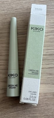2,5 ml Kiko Milano Green Me Eyeliner Liquid Flüssiger Eyeliner Black Schwarz Neu