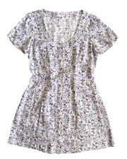 Reformation Margeaux Dress Johanna Short Sleeve Button Front Tie Back Floral -10