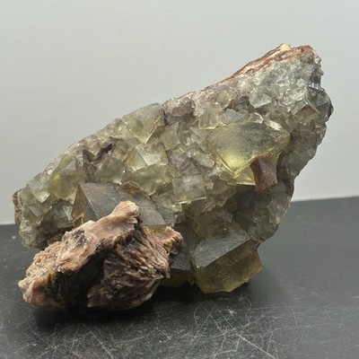 Unique Fluorite with Barite Inclusions and UV Morocco