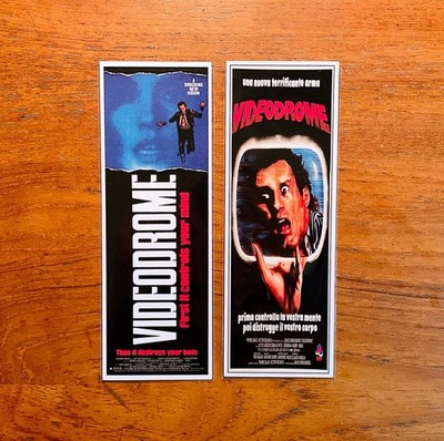 VIDEODROME Handmade Bookmarks 1980s Sci Fi Horror Cult Classic