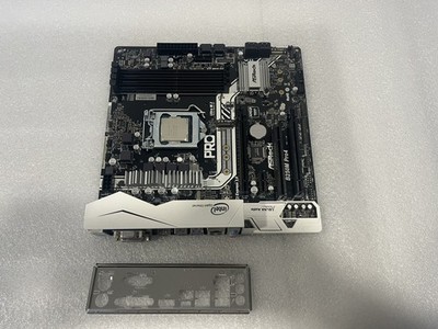ASRock B250M Pro4 LGA 1151 Intel Motherboard W/ I/O Shield, Intel i7-7700K CPU