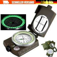 Bundeswehr Kompass Mit Etui Neu Armee Marschkompass Oliv Metallgehäuse Bw Army