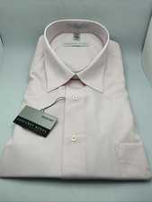 NWT Vtg Geoffrey Beene Pink Wrinkle Free Dress Shirt, Extra Large 17, 32/33