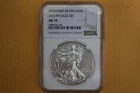 2012 W BURNISHED AMERICAN SILVER EAGLE NGC MS70