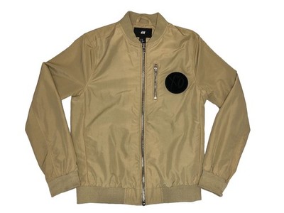 H&M x The Weeknd Bomber Jacket Mens XS Beige XO Big Logo 2017 (Pre-Owned) 
