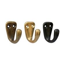 1pc Brass Hook Antique Bronze/Gold Coat Hooks Wall Hanger Scarf Towel Holder