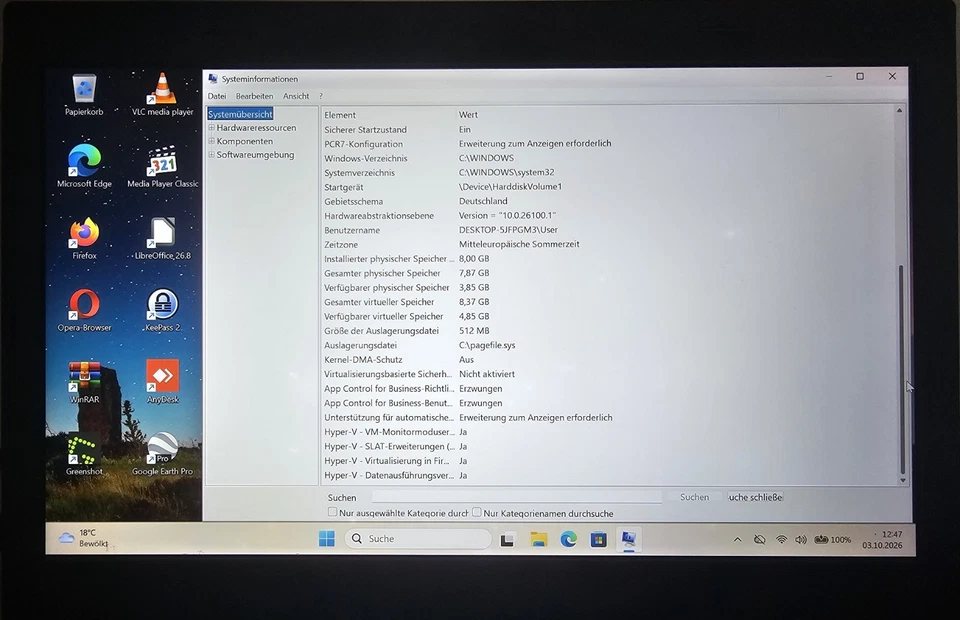 Lenovo ThinkPad L460 · i5-6200U · 8GB · 512GB, Foto 4 von 5