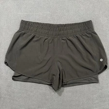 Layer 8 Men’s Black Athletic Running Shorts w/ Compression Liner Workout