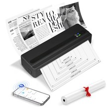 Bluetooth Mobile Printer A4 Inkless Thermal Printer Wireless Android &IOS&Laptop