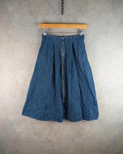 Whistles Skirt Womens XS Extra Small Blue Flare