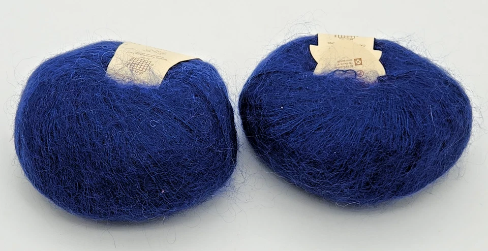 Lote de 2 -Rowan Kidsilk Haze - #593 azul oscuro - mohair/seda - 25 g/229 yardas cada uno Foto 3 de 4