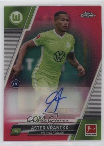 2021 Topps Chrome Bundesliga Magenta Refractor /150 Aster Vranckx Rookie Auto RC