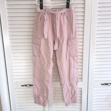 ABERCROMBIE KIDS Girls Light Pink Cargo Tie Waist Pant SZ 13/14