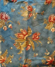 Portobello Market by 3 Sisters for Moda #3942 Blue Floral Fabric 4.28 Yards OOP