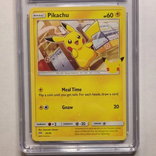 CGC 8.5 Pikachu 25/25 McDonald’s 25th Pokémon 2021
