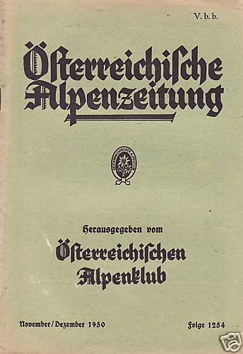 Berge-Östereichische Alpenzeitung-1950---Folge 1254 - Picture 1 of 1