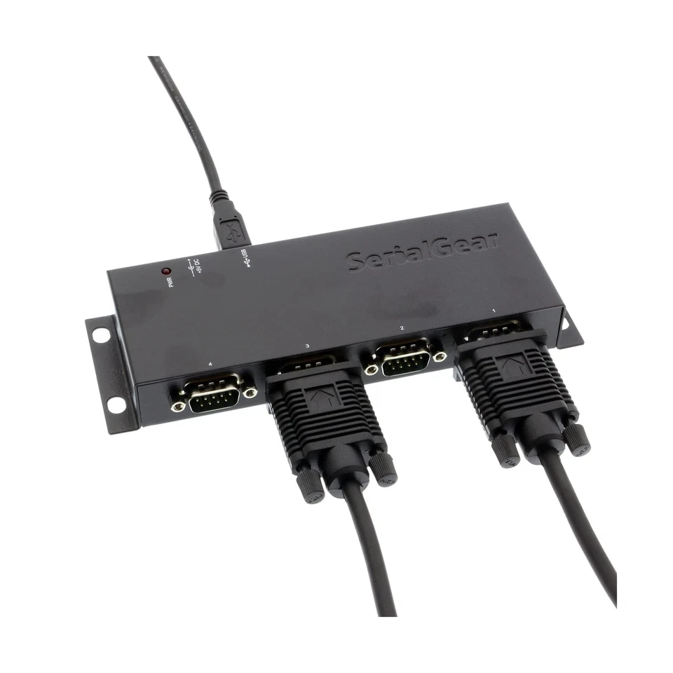 USBGear USB to serial 4 Port DB-9 RS-232 Adapter with FTDI Chip - Image 3 of 4
