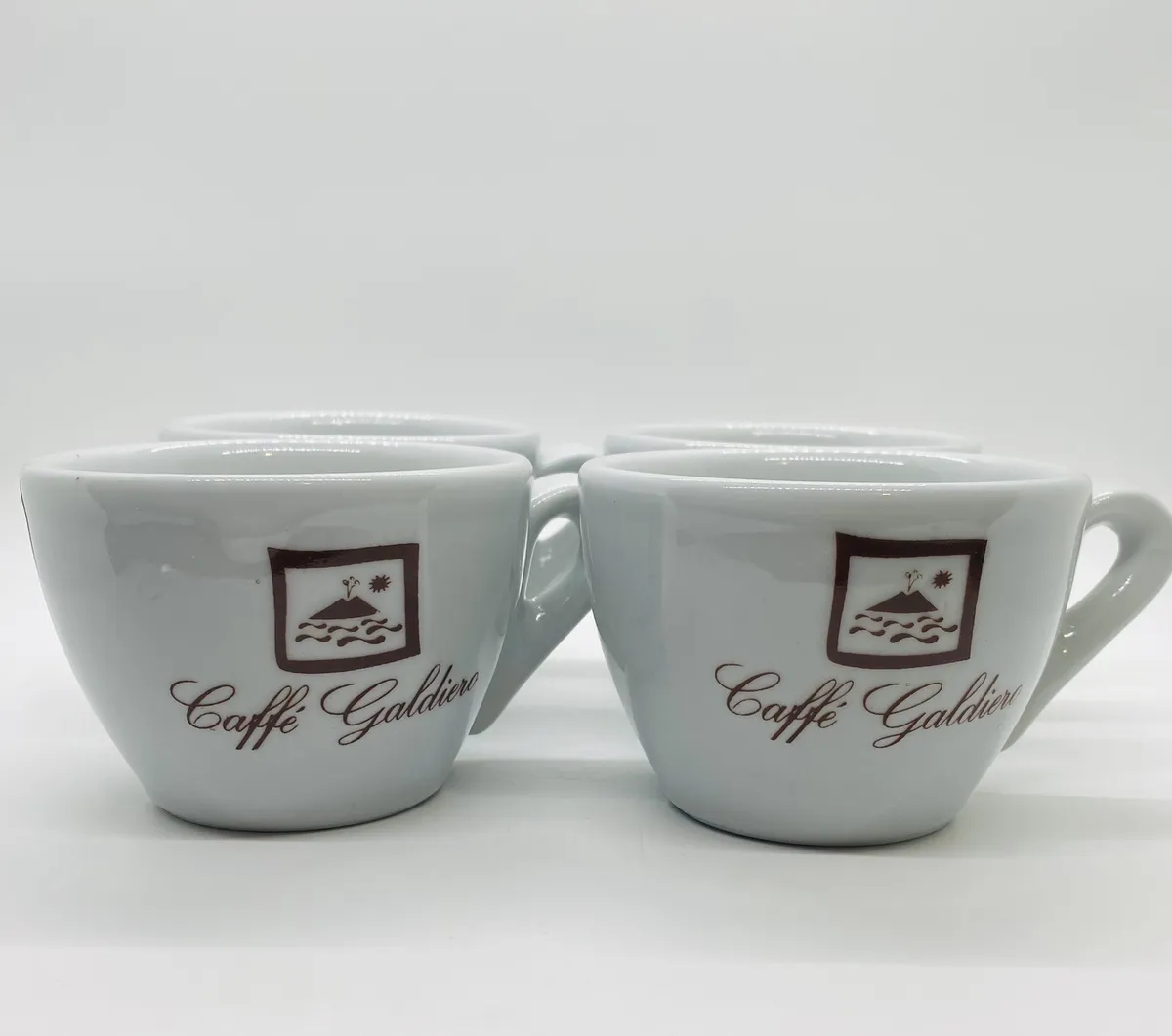 Set of 4 Vintage Caffe Galdiero Point Espresso Cups Made in Italy