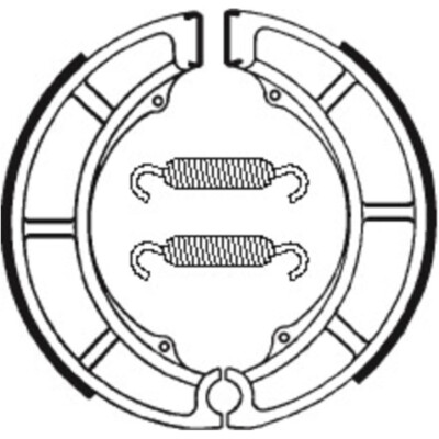 Street Organische Bremsbacken - TECNIUM BA097 GS GSX GT E S organic brake shoes