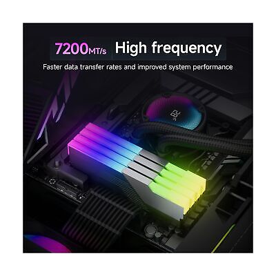 fanxiang RGB DDR5 RAM 48GB (2x24GB) 7200MHz (Intel XMP 3.0) CL34 1.35V Deskto fanxiang RGB DDR5 RAM 48GB (2x24GB) 7200MHz (Intel XMP 3.0) CL34 1.35V Deskto