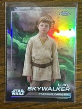 2024 Topps Chrome Star Wars Refractor Luke Skywalker Tatooine Farm Boy