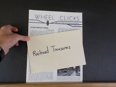 Wheel Clicks 1990 März Pacific Railroad Society Eine lustige Reise mit dem Zug
