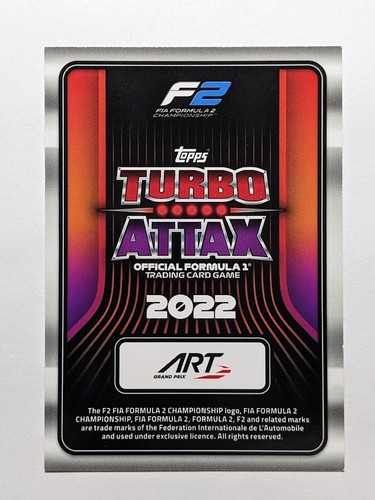 2022 Topps Turbo Attax F1 Formula 1 Frederik Vesti HERO #109 - Picture 2 of 2
