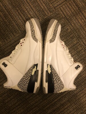 Air Jordan 3 Retro White Cement 2011 Size 9.5 136064-105  display picture 3