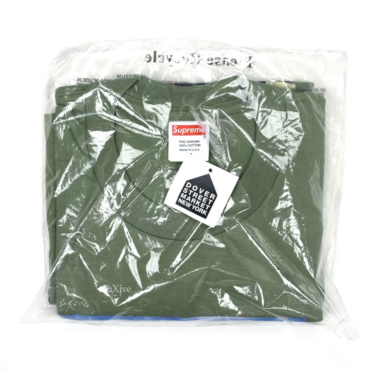 NWT Supreme SEALED Statue Of Liberty Trash T-Shirt Olive