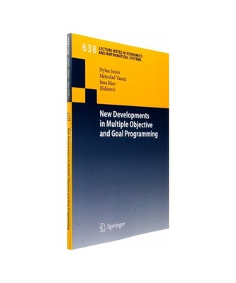 New Developments in Multiple Objective and Goal Programming