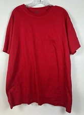 Men's Unipro Quik-Dry Red T-shirt With Pocket Size 2XL
