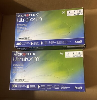 Ansell Microflex UltraForm Nitrile Gloves UF-524-S 600 Gloves New