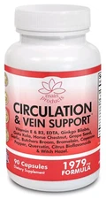 Circulation and Vein Support 90 Capsules, Micronized process, Blood Circulation