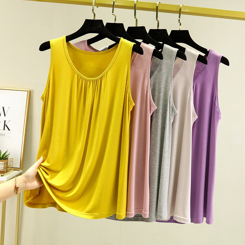 Ärmellose Damenbluse Sommer-T-Shirt Leibchen Tops Tank-Top Einfarbig. ?