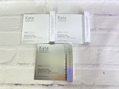 Kate Somerville Resurfacing Overnight Peel 0.1 oz 3mL Travel Mini Size Lot NEW