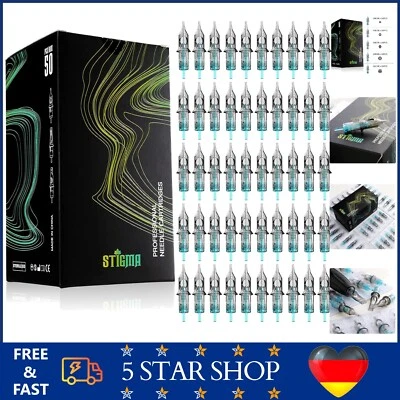 Tattoo Nadeln 50 Stk STIGMA RL 3 5 7 1203 1205 #10 Cartridges Einweg Mixed Set