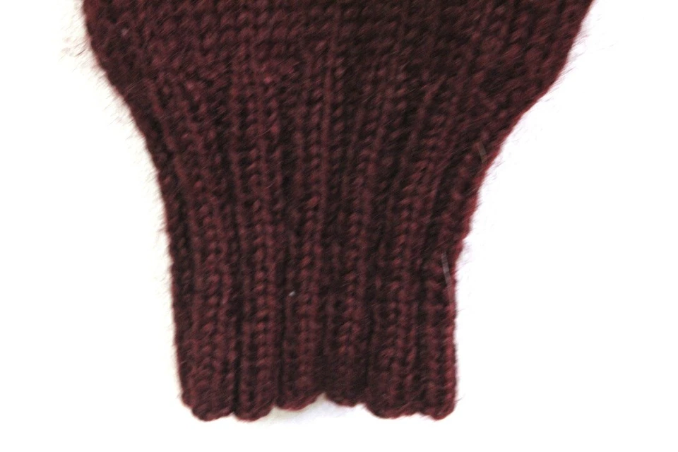 RARO De Colección Años 40 Lana Esquí Suéter M Reno Copo de Nieve Rockabilly Raro Granate Foto 4 de 4