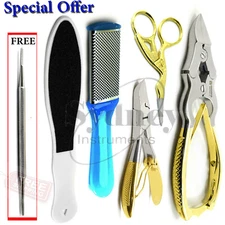 Manicure Podiatrist Nail Kit Tools Heavy Duty Clipper Cutter Chiropody Files
