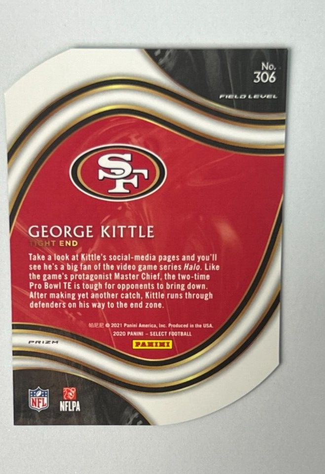 2020 Panini Select GEORGE KITTLE Field Level Neon-Green Die