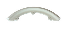 CENTURY Skateboard Nose Guard, nose bone style, Sizes to FIT YOUR DECK - WHITE