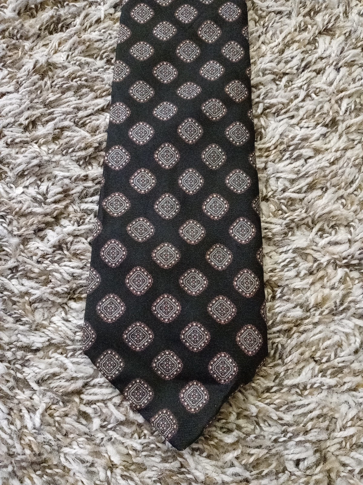 Oakton LTD Neck Tie Adult Mens Black Geometric