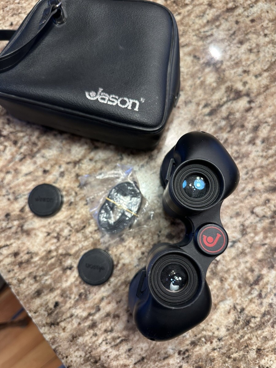 Vintage Jason Binoculars Model 1195 Fixed Focus 7 x 35 Wide Angle