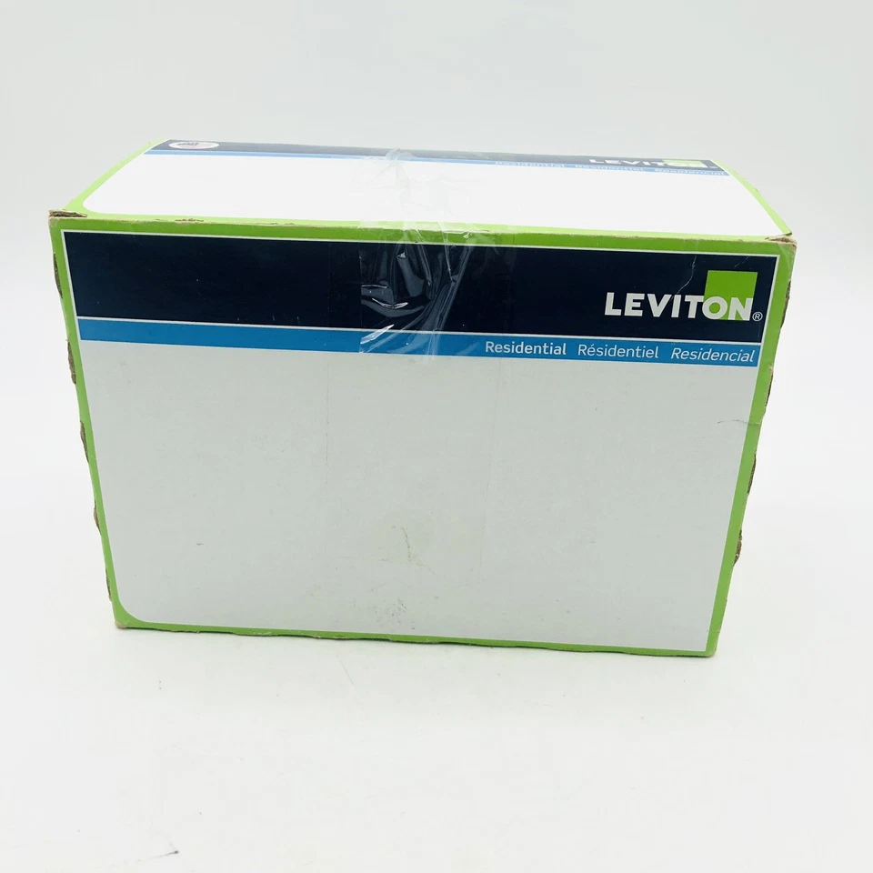 Leviton - PJ8-E 1-Gang Duplex Receptacle Wallplate, Midway Size, 20-Pack, Black Foto 2 de 4