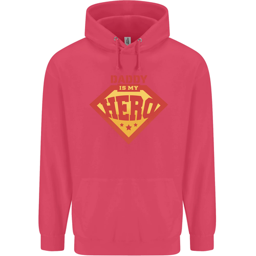 Daddy My Hero Funny Fathers Day Superhero Childrens Kids Hoodie - Picture 61 of 88