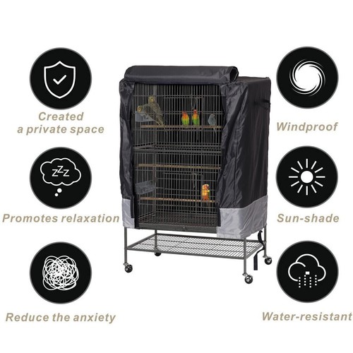 Pet Bird Cage Cover Parrot Cages Budgie Perch Cloth Cover Cozy Bed Protector - Picture 3 of 8